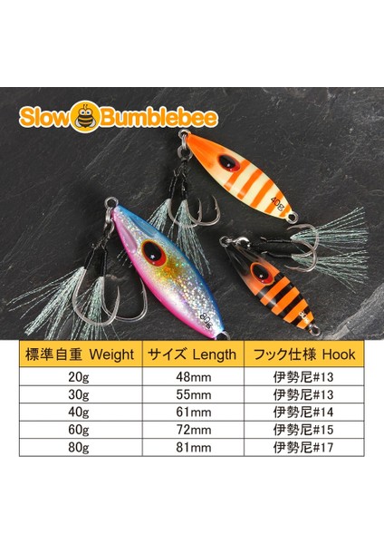 Renkg Stili 40G Döküm Metal Jig Yavaş Adım Jig G Shore Döküm Jig Kaşığı Tuzlu Su Balıkçılık Cazibesi Yavaş Arı Jig Yapay Yem (Yurt Dışından) indirimleri