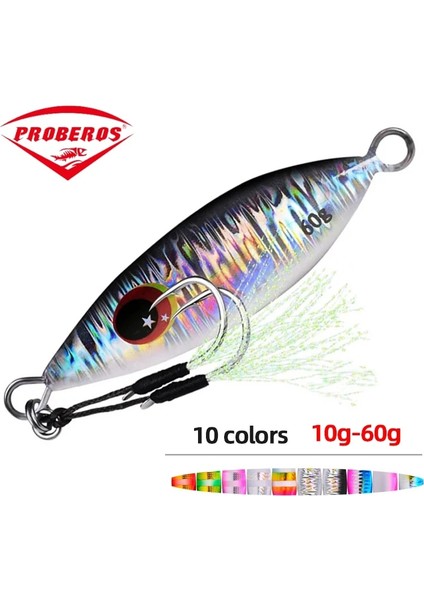 H Tarzı 40G Büyük Jig Balıkçılık Cazibesi Ağırlıkları Balıkçılık Jigleri Tuzlu Su Cazibeleri Metal Bass Jig Isca Yapay Sahte Balık Parıltı Holografik (Yurt Dışından) fiyatları