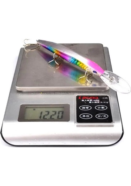 Bir Stil Pike Balıkçılık Için Yapay Sert Yem Siyah Minnow Cazibesi G 6 # Kanca Wobbler Sazan Olta Takımı Crankbait (Yurt Dışından) fırsatları