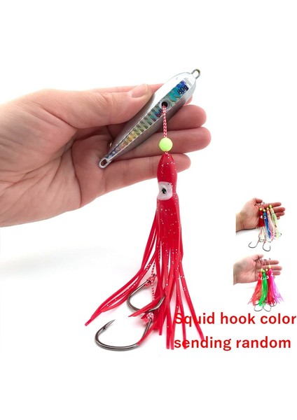 Kanca Stili ile B Rengi 40G Bottomku Jig Cazibesi 40G 60G 80G Derin Deniz Jig Metal Yavaş Jig Kafa Etekleri Kancalar Tatlı Su Tuzlu Su Balıkçılık Cazibesi (Yurt Dışından)