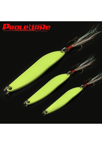 Beyaz Stil Boyut 8.5cm 13G Proleurre 5g 7g 10G 13G Metal Aydınlık Kaşık Yem Er Sert Balıkçılık Cazibesi Tüy Kancalı Pullar Wobbler Bas Pesca Mücadele (Yurt Dışından)