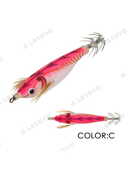 C Stili 75MM 9g Letoyo Kalamar Jig G Kalamar Kancalı Yapay Karides Jig Deniz Balıkçılık Lures Aydınlık Mürekkep Balığı Ahtapot Yemler Egi (Yurt Dışından)