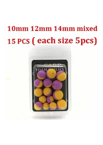 Mix-Mor N Sarı Stil Pcs Sazan Balıkçılık Kaynatma Yemi Ikiz Renk Köpük Pop Up Kaynatma Besleyici Balıkçılık Için Yöntem Besleyici Hookbait Sazan Saç Zig Rig (Yurt Dışından)