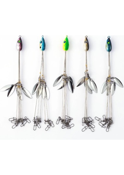 2 Adet Koyu Mavi Stil Bassdash Umbrella Fishing Lure Rig 5 Arms Alabama Rig Head Swimming Bait Bass Fishing Group Lure Snap Swivel Er , 18G (Yurt Dışından) fırsatları