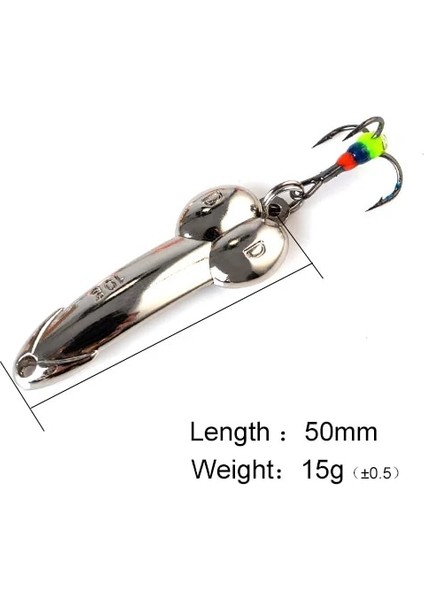 8053 Gümüş 15G Tarzı Gümüş Altın Metal Dengeleyiciler Kış Balıkçılık Cazibesi Dd Kaşık Yem Wobbler Trolling Er Sert Cazibesi Bas Pike Için (Yurt Dışından)