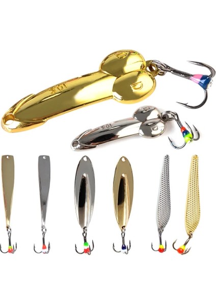 8053 Gümüş 15G Tarzı Gümüş Altın Metal Dengeleyiciler Kış Balıkçılık Cazibesi Dd Kaşık Yem Wobbler Trolling Er Sert Cazibesi Bas Pike Için (Yurt Dışından) fiyatları