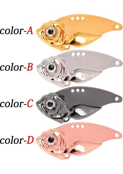 4 Adet Kanca B Tarzı Yok 10G 4 Adet Metal Vıb Lures 7g 10G 15G 20G Canlı Titreşimler Kaşık Cazibesi Balıkçılık Bas Yapay Sert Yem Ağustosböceği Cazibesi Vıb Yemler 3D Gözler (Yurt Dışından)