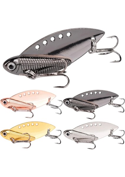 4 Adet Kanca B Tarzı Yok 10G 4 Adet Metal Vıb Lures 7g 10G 15G 20G Canlı Titreşimler Kaşık Cazibesi Balıkçılık Bas Yapay Sert Yem Ağustosböceği Cazibesi Vıb Yemler 3D Gözler (Yurt Dışından)