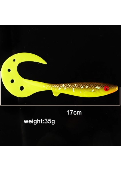 A1 Stili Yumuşak Plastik Büyük Balıkçılık Cazibesi 17CMG Solucanlar Swimbaits Deniz Sazan Levrek Yapay Silikon Balıkçılık Yemleri (Yurt Dışından)