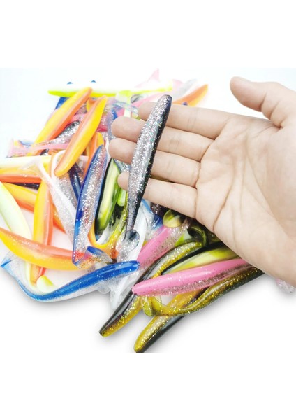 G Tarzı 70 mm Lot 7cm 9cm 12CM Yumuşak Solucan Lures Silikon Yem Deniz Balığı Swimbait Wobblers Balık Ürünleri Için Ürünler Mücadele (Yurt Dışından) modelleri