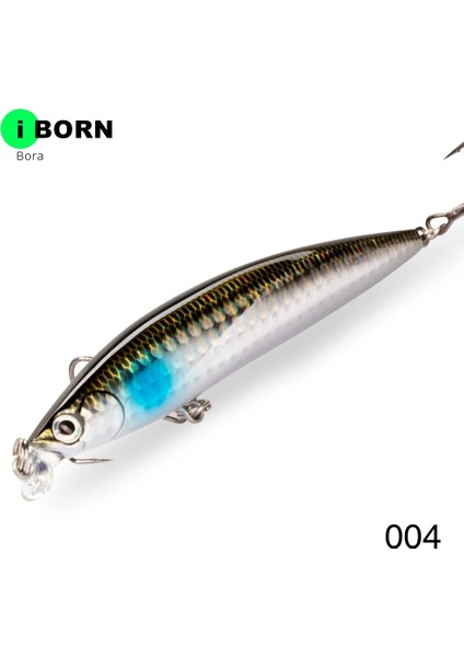 No.4 Tarzı 78 mm Hunthouse Iborn Minnow Balıkçılık Cazibesi Sığ Tuzlu Su Minnow Yemi Uzun Döküm Wobbling Haddeleme Balıkçılık Levrek (Yurt Dışından)