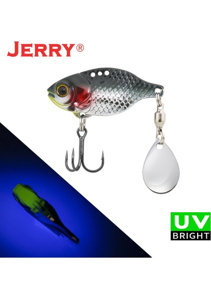 Siyah Gümüş Kırmızı Stil 7g Jerry Dory Metal Bıçak Vıb Tengsten Vibratiog Balıkçılık Lures Colorado Tuzlu Su Tatlı Su Yemi (Yurt Dışından)