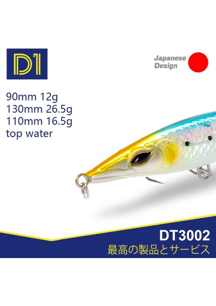 No.5 Tarzı 90 mm D1 Topwater Kalem Yemleri Çubuk Baits Yüzen Balıkçılık Yemleri G Balıkçılık Için Uzun Döküm Yalpalayıcılar Levrek D (Yurt Dışından)