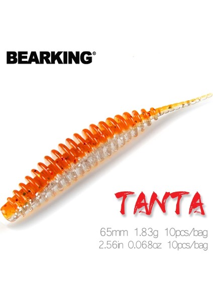 Tlg Shop G Tarzı 65MM10 Adet Bearkıng Tanta G Balıkçılık Cazibesi Yumuşak Cazibesi Shad Silikon Yemler Wobblers Swimbait Yapay Leurre Esnek (Yurt Dışından)