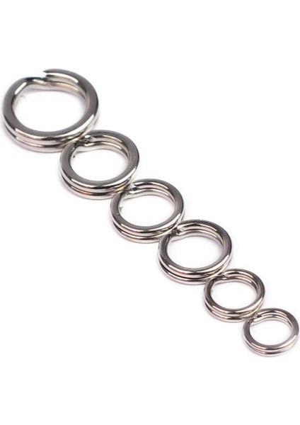 5-50 Adet Tarzı 50 Torba Paslanmaz Çelik Balıkçılık Kanca Kanca 3#4#5#6#7#8#çift Halka Yarma Aracı Balıkçılık Aksesuarları Düz ​​halka Konnektör (Yurt Dışından)