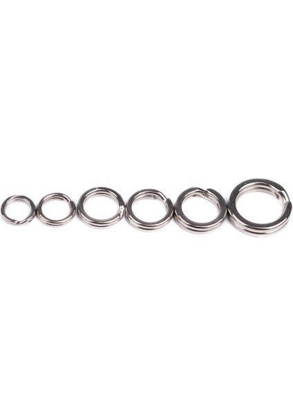 5-50 Adet Tarzı 50 Torba Paslanmaz Çelik Balıkçılık Kanca Kanca 3#4#5#6#7#8#çift Halka Yarma Aracı Balıkçılık Aksesuarları Düz ​​halka Konnektör (Yurt Dışından)