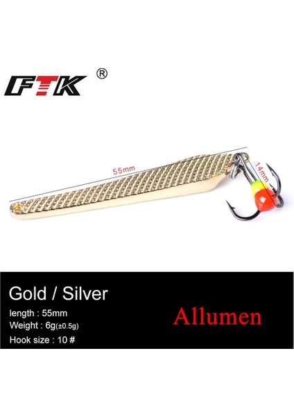8053 Altın 15G Tarzı Gümüş Altın Metal Dengeleyiciler Kış Balıkçılık Cazibesi Dd Kaşık Yem Wobbler Trolling Er Sert Cazibesi Bas Pike Için (Yurt Dışından)