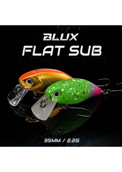 Renk H Stili Blux G Crankbait Yüzer Balıkçılık Cazibesi Sığ Tatlı Su Wobbler Yapay Sert Plastik Alabalık Yem Krank Takımı (Yurt Dışından)