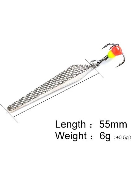 8001 Gümüş 6g Stili Gümüş Altın Metal Dengeleyiciler Kış Balıkçılık Cazibesi Dd Kaşık Yem Wobbler Trolling Er Sert Cazibesi Bas Pike Için (Yurt Dışından)