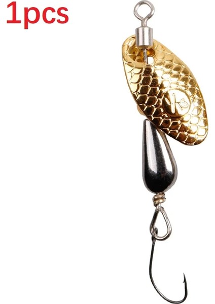 Gümüş Tarzı 6.7g Döner Er Kaşık Balıkçılık Cazibesi Yapay Metal Pul Yem 5.5cm.8g Tek Kanca Wobblers Bas Alabalık Levrek Pesca (Yurt Dışından)