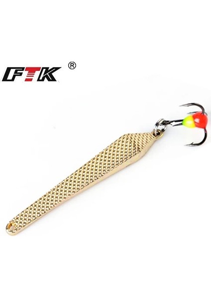 Altın Tarzı 55MM-6G Ftk Ooer Kış Buz Balıkçılık Cazibesi G Altın Gümüş Metal Balıkçılık Yem Tiz Kanca Alabalık Pike Için Sert Lures (Yurt Dışından)