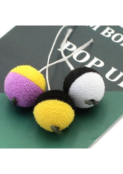 14MM-BEYAZ N Siyah Stil Pcs Sazan Balıkçılık Kaynatma Yemi Ikiz Renk Köpük Pop Up Kaynatma Besleyici Balıkçılık Için Yöntem Besleyici Hookbait Sazan Saç Zig Rig (Yurt Dışından) modelleri