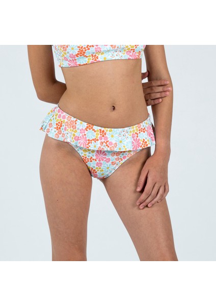 Nabaiji Çocuk Normal Kesim Bikini Altı - Beyaz - Desenli - LILA