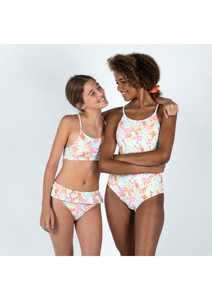Nabaiji Çocuk Normal Kesim Bikini Altı - Beyaz - Desenli - LILA