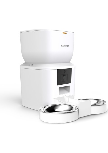 QQ025-DUAL Kameralı Akıllı Kedi Köpek Otomatik Mama Kabı, App Uzaktan Kontrol, Sesle Çağırma, 480P Kamera, 4lt Hazne, Çift Metal Kase fiyatları