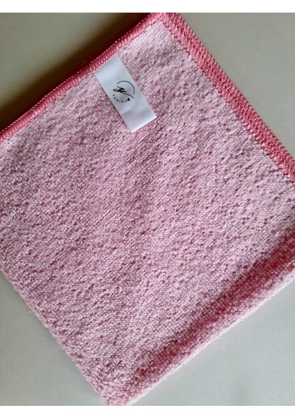 Pembe Mikrofiber Temizlik Bezi Cam ve Ev Temizliği