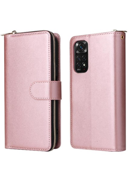 Xiaomi Redmi Için Not 11 Pro Kart Tutucu Fermuarlı Cebi ile El Flip Telefon Kılıfı (Yurt Dışından)
