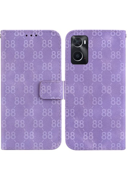 Için Oppo A96 4G/A76 4g Pu Deri Cüzdan Kapak Çift 8 Kart Telefon Kılıfı (Yurt Dışından)