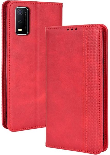 Vivo Y3S 2021 Manyetik Kapatma Pu Deri Cüzdan Için Telefon Kılıfı (Yurt Dışından) fiyatları