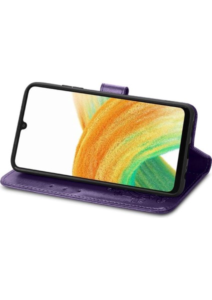 Samsung Galaxy A13 4g Kısa Kayış Deri Dört Yapraklı Yonca Telefon Kılıfı (Yurt Dışından) fırsatları