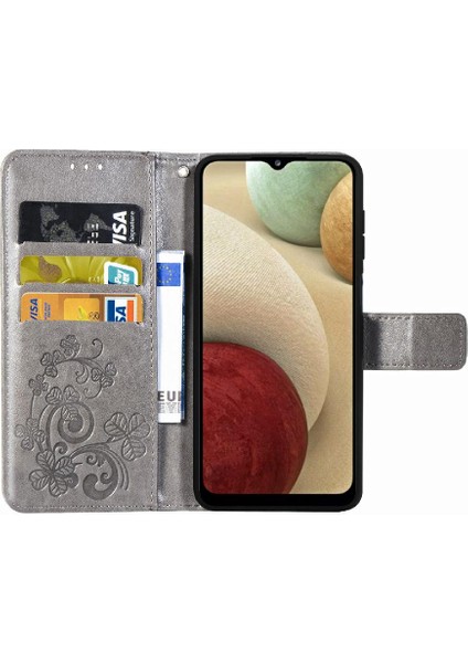 Samsung Galaxy A12 Zarif Iş Deri Kapak Çevirin Telefon Kılıfı (Yurt Dışından) indirimleri