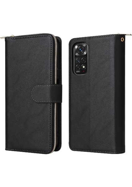 Xiaomi Redmi Için Not 11S Fermuarlı Cebi El Kayışı Cüzdan 9 Telefon Kılıfı (Yurt Dışından)