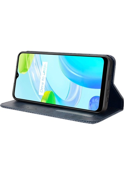 Realme C30 4g Manyetik Kapatma Cüzdan Pu Deri Telefon Kılıfı (Yurt Dışından) fırsatları