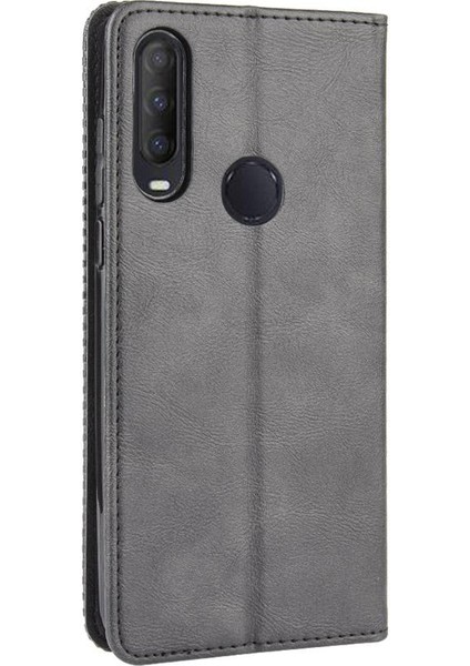 Alcatel 1s 2020/1V 2020 Pu Deri Manyetik Kapatma Cüzdan Telefon Kılıfı (Yurt Dışından)