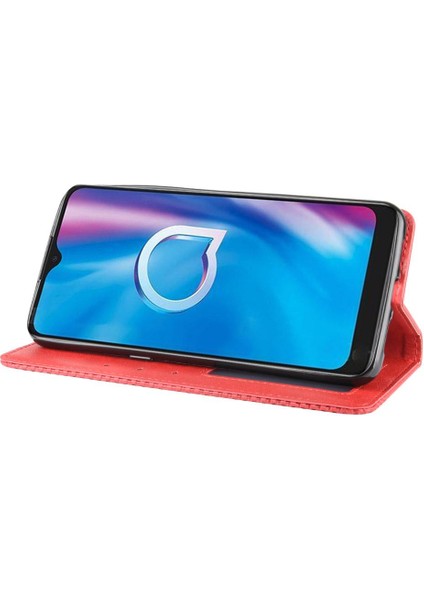 Alcatel 1s 2020/1V 2020 Pu Deri Manyetik Kapatma Cüzdan Telefon Kılıfı (Yurt Dışından) fırsatları