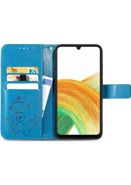 Samsung Galaxy A13 4g Kısa Kayış Deri Dört Yapraklı Yonca Telefon Kılıfı (Yurt Dışından) fırsatları
