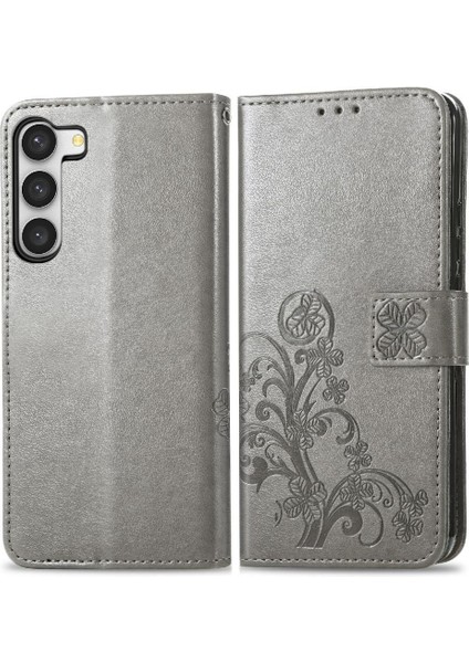 Samsung Galaxy S23 Dört Yapraklı Yonca Zarif Iş Çevirme Telefon Kılıfı (Yurt Dışından)