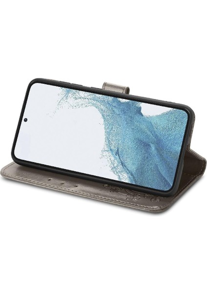 Samsung Galaxy S23 Dört Yapraklı Yonca Zarif Iş Çevirme Telefon Kılıfı (Yurt Dışından) fırsatları