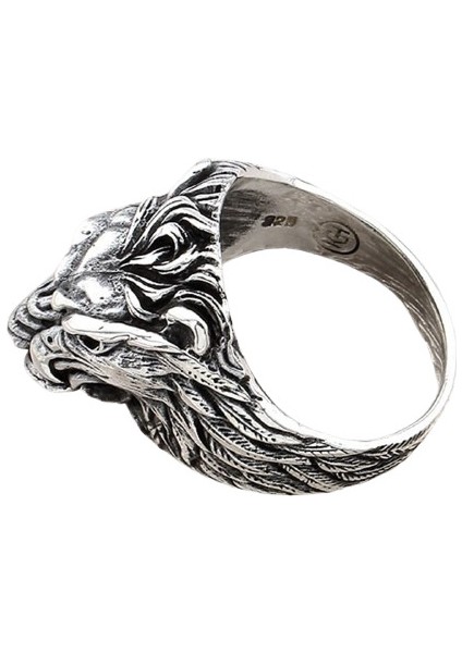Erkek Yüzük Gümüş 925 Motorcu Aslan modelleri