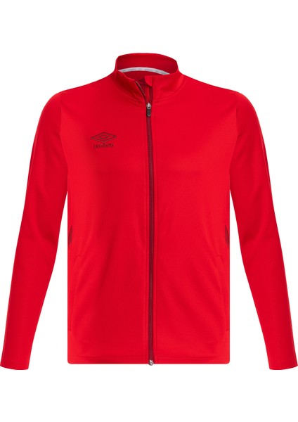Kırmızı Fermuarlı Eşofman Üst Ceket TC-0121 Umbro Deer Camp Jacket Red - Erkek Kırmızı Fermuarlı Üst Ceket