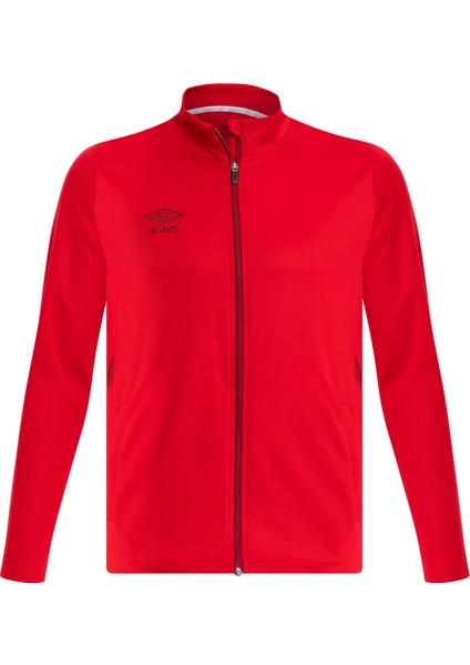 Kırmızı Fermuarlı Eşofman Üst Ceket TC-0121 Umbro Deer Camp Jacket Red - Erkek Kırmızı Fermuarlı Üst Ceket