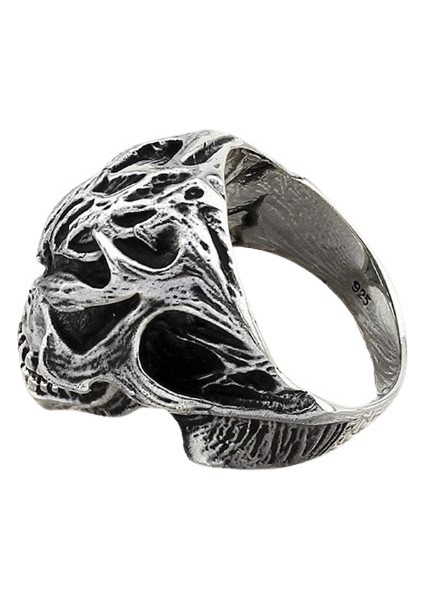 Erkek Yüzük Gümüş 925 Motorcu Kurukafa modelleri