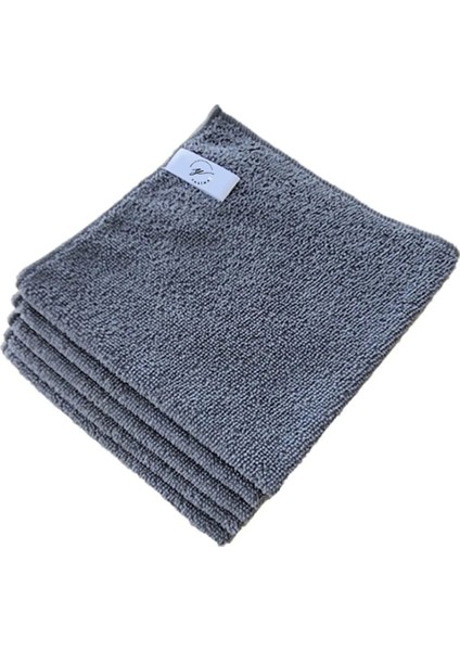 Gri Mikrofiber Temizlik Bezi 3 Adet Ev ve Cam Temizliği Tezgaüstü Bezi