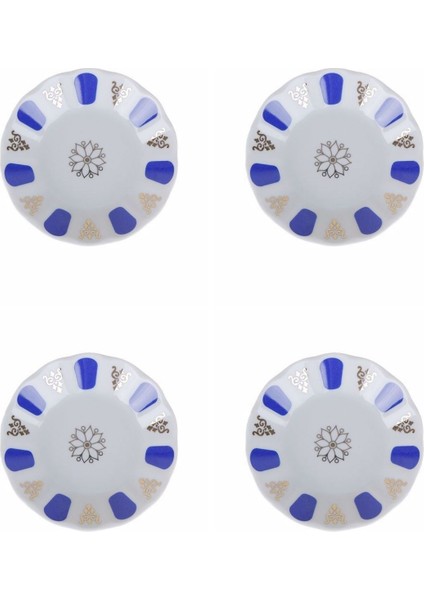 Mavi Yaldız Çay Tabağı 11CM 4 Lü 04POR005232
