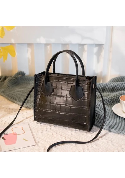 Kırmızı Stil 2020 Moda Trendi Kadın Timsah Desen Crossbody Çanta Vintage Claolid Tarzı Omuz Çantası Bayanlar Için Şık Tote (Yurt Dışından)