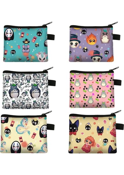 LQBLONGCATS05 Stili Yeni Varış Totorospirited Away Karikatür Kısa Cüzdan Kadın Kızlar Sevimli Kedi Kart Sahibinin Fermuar Debriyaj Bozuk Para Cüzdanı (Yurt Dışından) modelleri